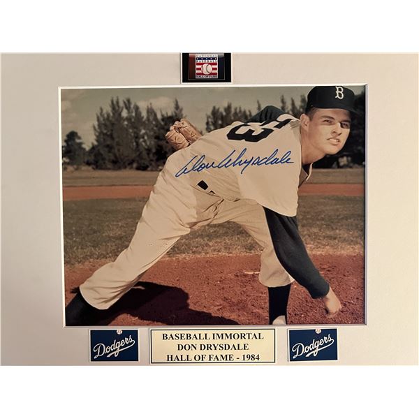 Don Drysdale signed photo