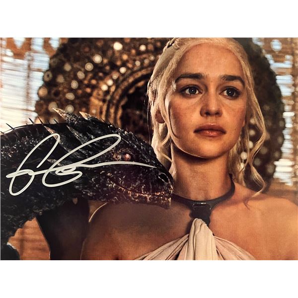 Game of Thrones Emilia Clarke signed photo
