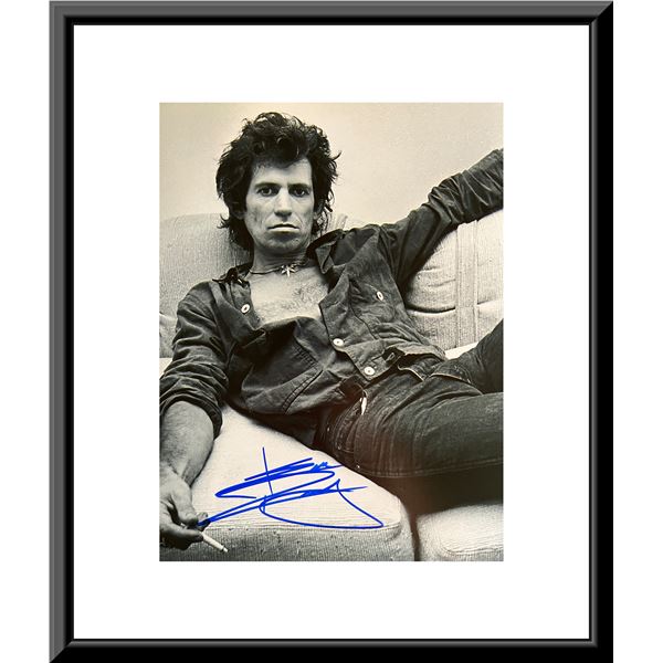 Rolling Stones Keith Richards signed photo