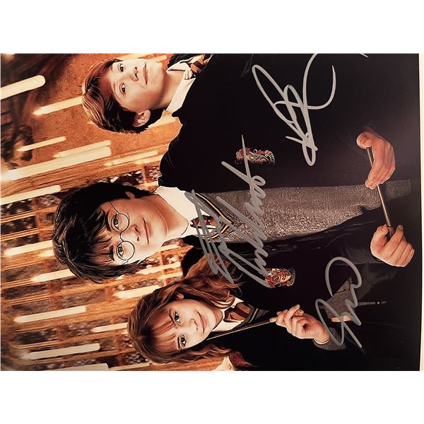 Harry Potter cast signed movie photo