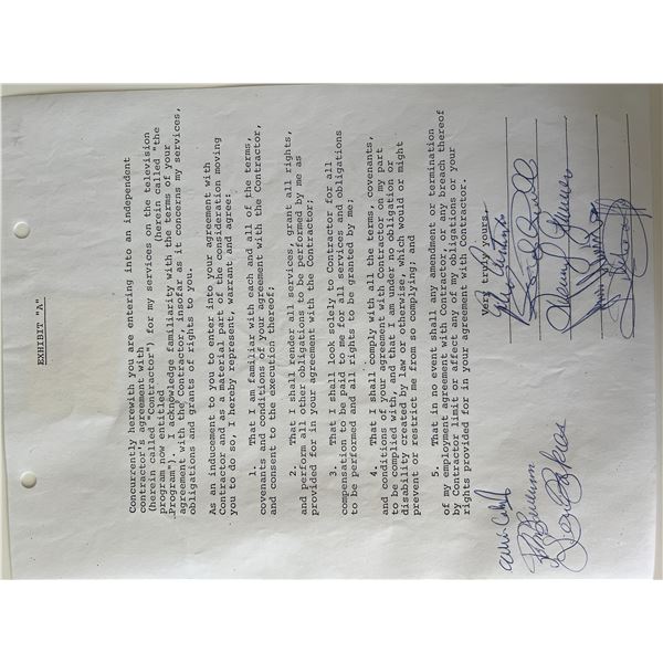 Sha Na Na signed contract