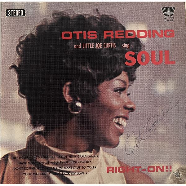 Otis Redding signed Soul album