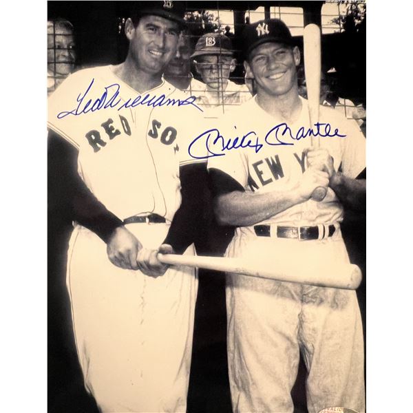 Ted Williams / Mickey Mantle signed photo