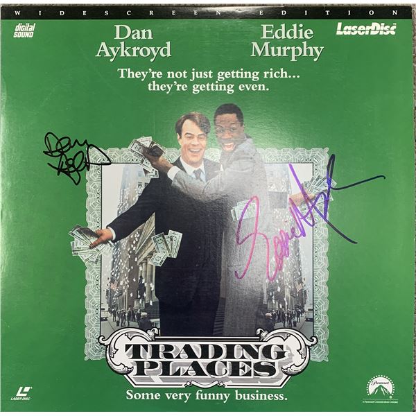 Trading Places cast signed laser disc. GFA Authenticated