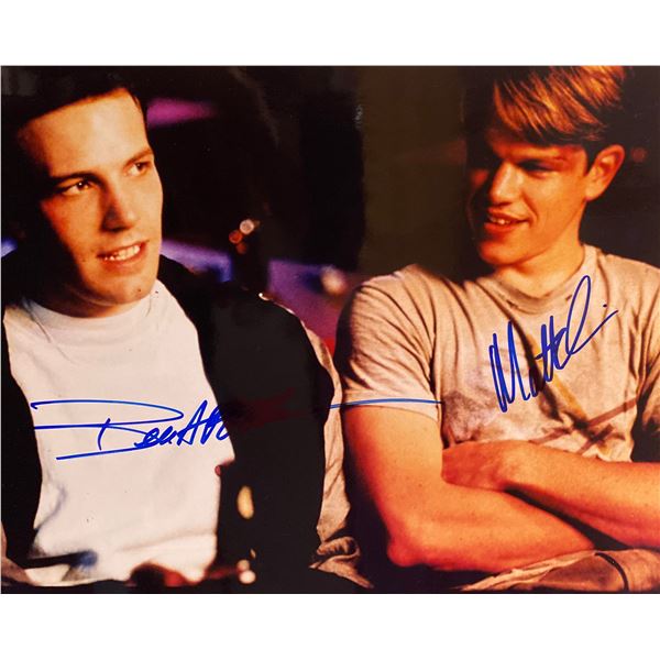 Good Will Hunting Ben Affleck and Matt Damon signed movie photo. GFA Authenticated