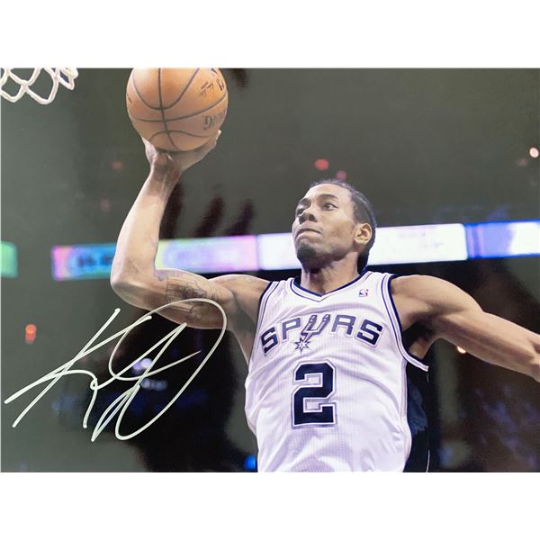 Kawhi Leonard signed photo