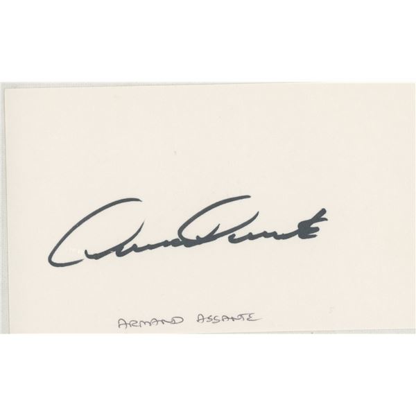 Armand Assante signature cut