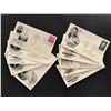 Image 1 : Lot of 10 Famous Authors FDC's