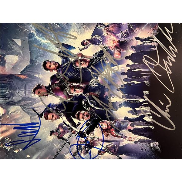Avengers cast signed movie photo