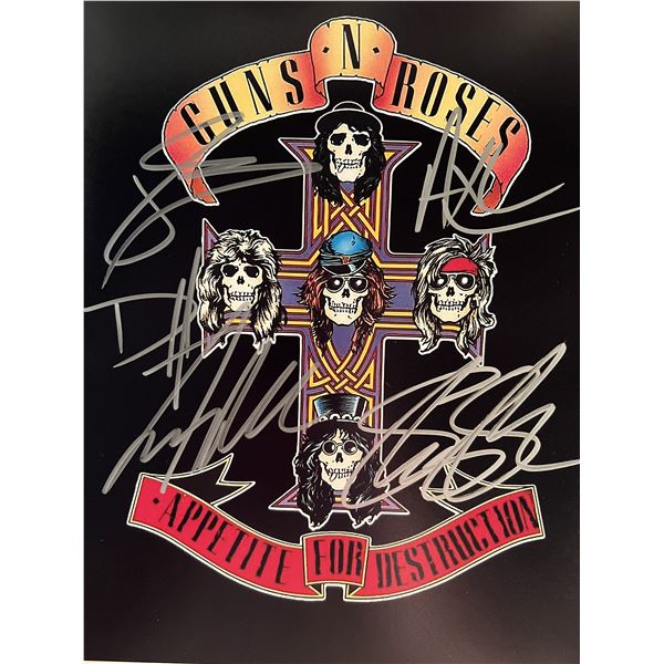 Guns N' Roses band signed photo