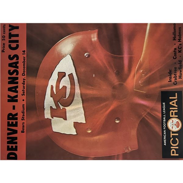 Denver Broncos Kansas City Chiefs game program