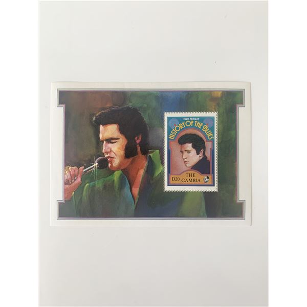 Elvis Presley History of the Blues Commemorative Souvenir Stamp Sheet - The Gambia