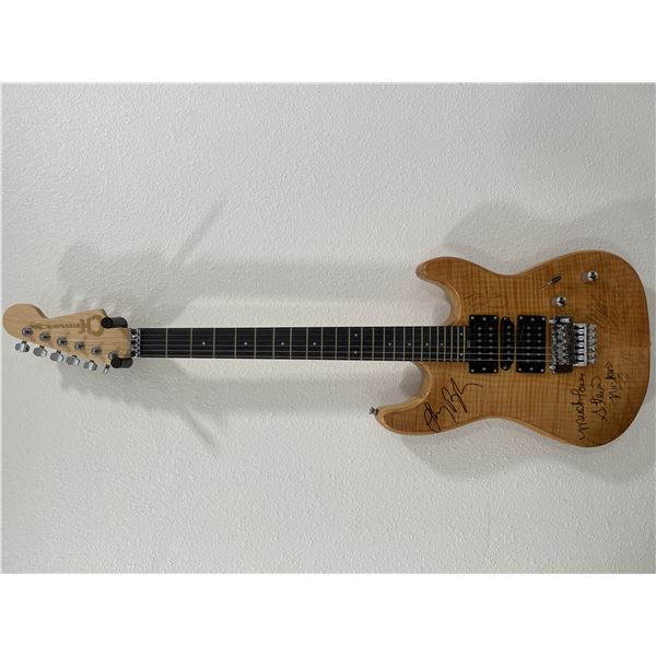 Fleetwood Mac band signed guitar