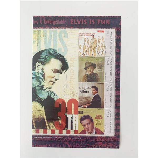 Elvis Presley Commemorative Stamp Set - Papua New Guinea - 2006