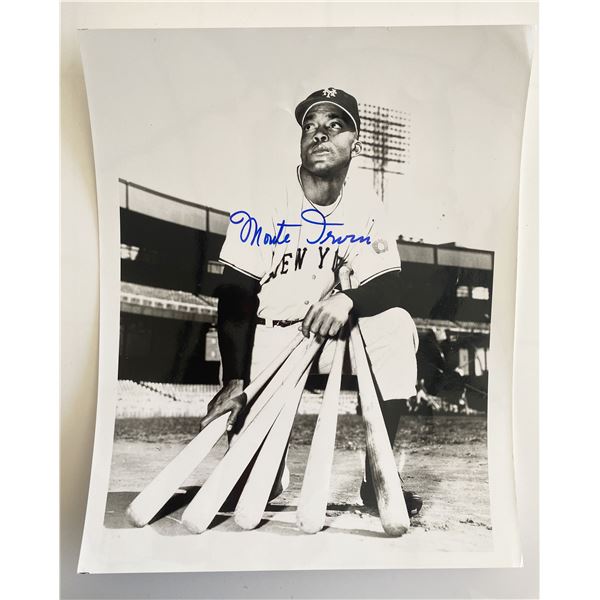 Monte Irvin signed photo