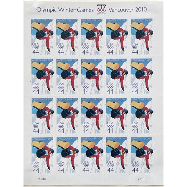 Vancouver 2010 Olympic Winter Games stamp set of 20