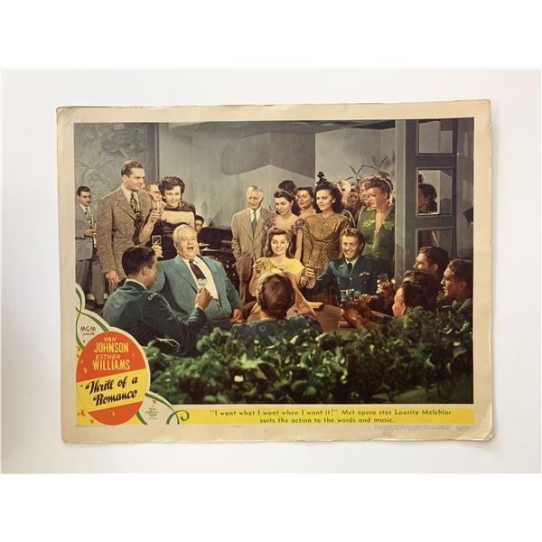 Thrill of a Romance original 1945 vintage lobby card