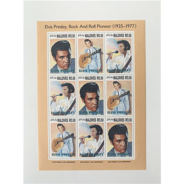 Elvis Presley 15th Anniversary  Stamp Set - Maldives