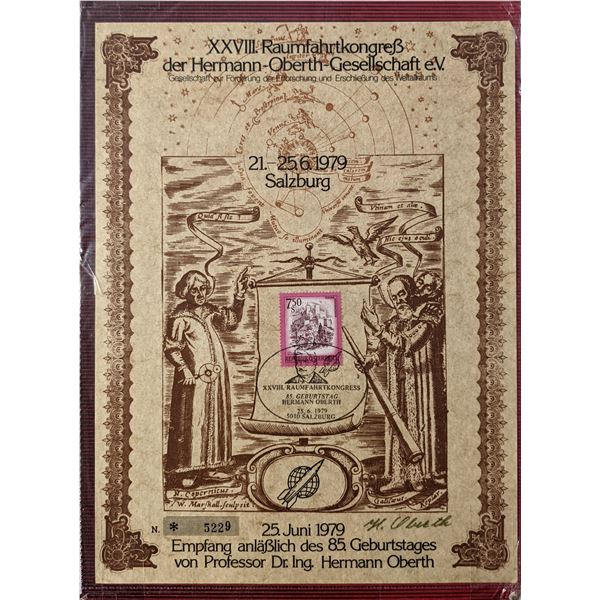 Dr. Hermann Oberth commemorative stamp