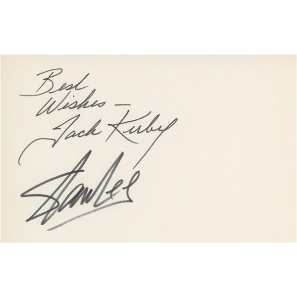 Stan Lee and Jack Kirby signature cut