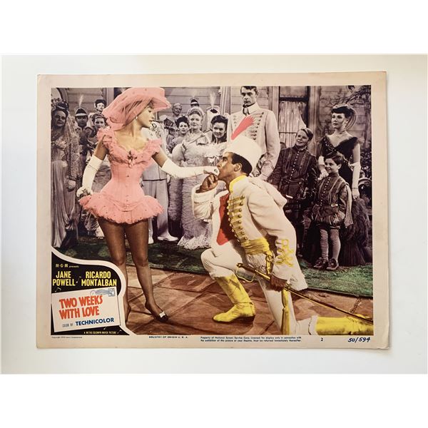 Two Weeks with Love original 1950 vintage lobby card