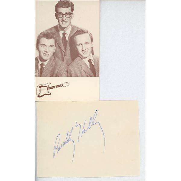 Buddy Holly signature cut. GFA Authenticated