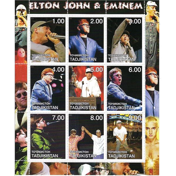 Elton John Cinderella Stamp Set
