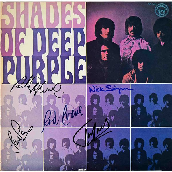 Deep Purple Shades of Deep Purple signed album