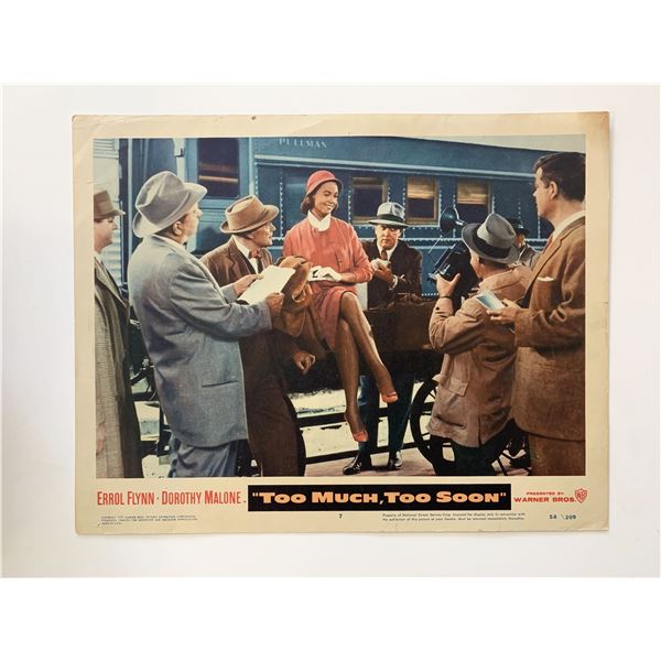 Too Much, Too Soon original 1958 vintage lobby card