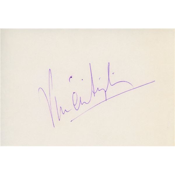 Vivien Leigh signature cut. GFA Authenticated