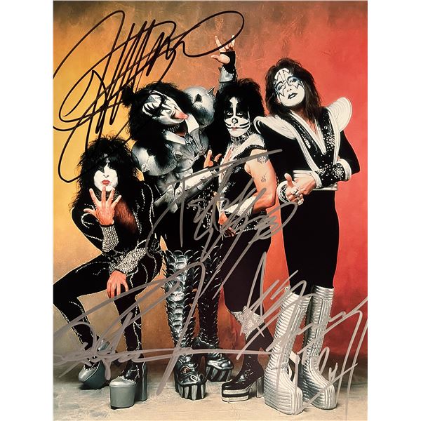 Kiss band signed photo