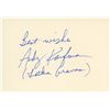 Image 1 : Andy Kaufman Taxi signature cut. GFA Authenticated