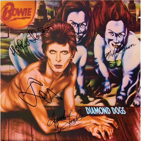 David Bowie signed Diamond Dogs album