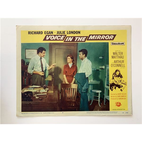 Voice in the Mirror original 1958 vintage lobby card