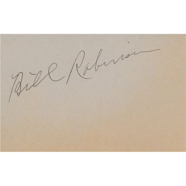 Bill Robinson signature cut