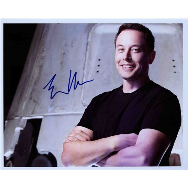 Elon Musk signed photo