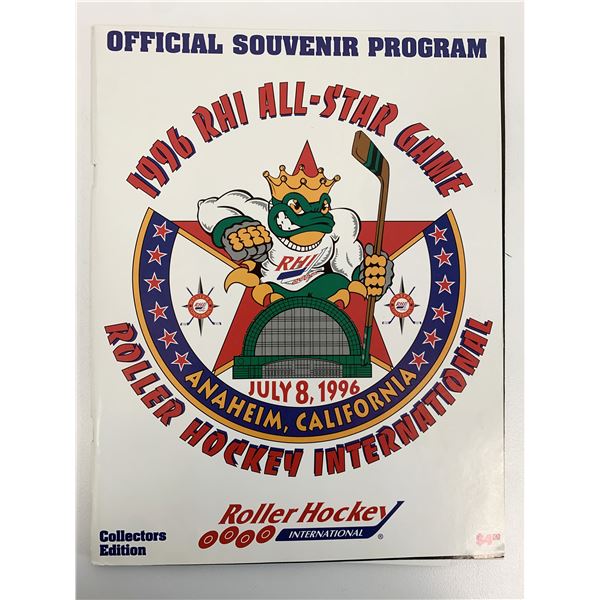 1996 RHI All-Star Game Roller Hockey International Official Souvenir Program Collector's Edition