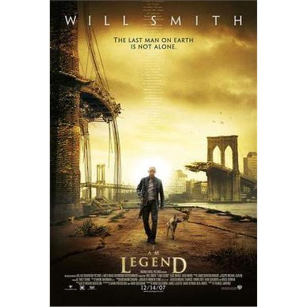 I Am Legend 2007 original double-sided movie poster