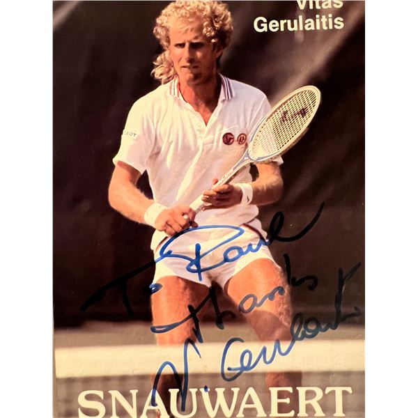 Vitas Gerulaitis signed photo