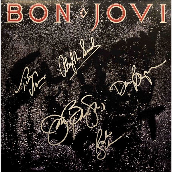 Bon Jovi signed Slippery When Wet album