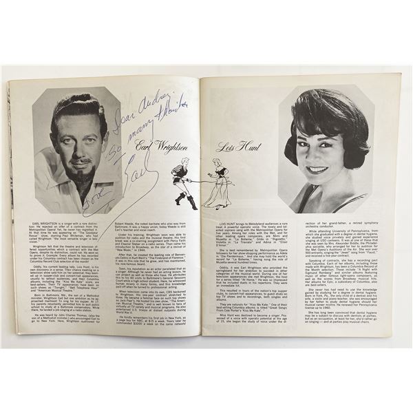 Kiss Me Kate signed Program