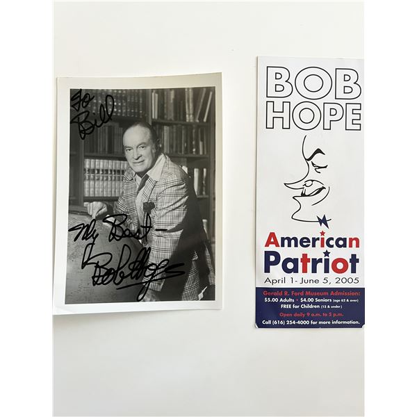 Bob Hope signed photo