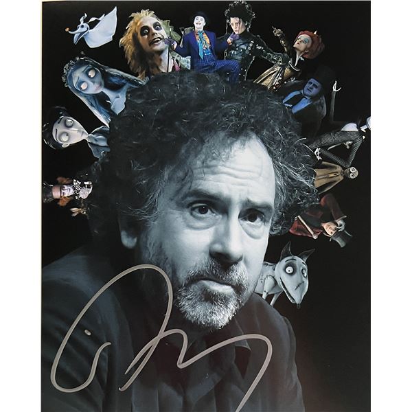 Beetlejuice Tim Burton signed photo