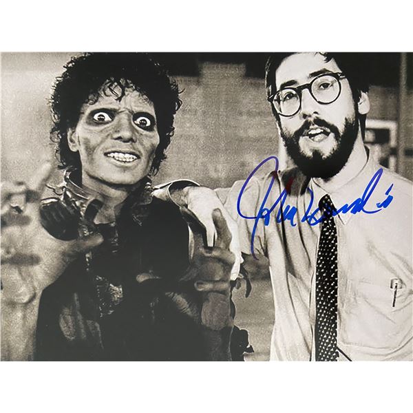 Michael Jackson's Thriller John Landis signed photo