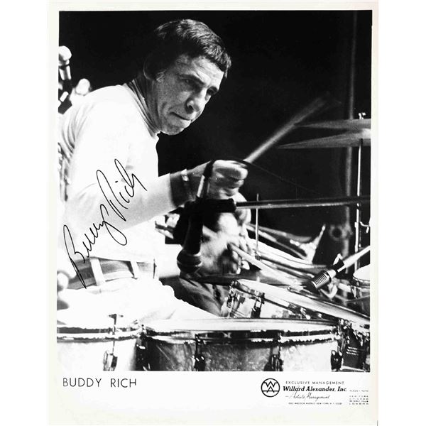 Buddy Rich signed promo photo