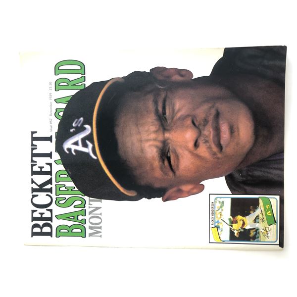 Beckett Baseball Card Monthly December 1989 Issue #57 Magazine