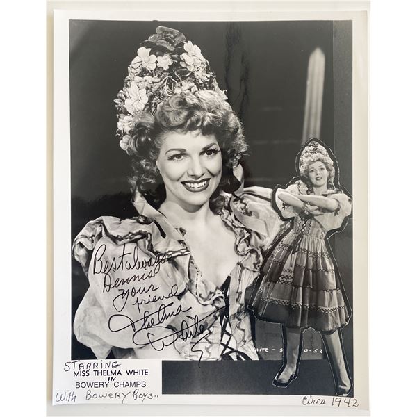 Bowery Champs Thelma White signed movie photo