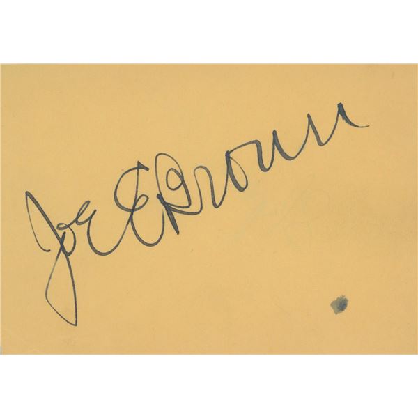 Joe E. Brown signature cut