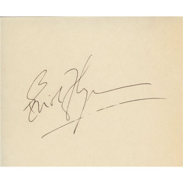 Errol Flynn signature cut