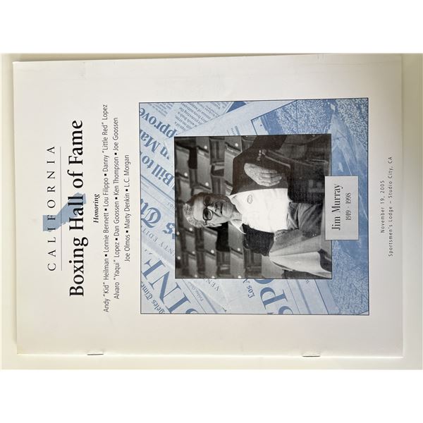 California Boxing Hall of Fame magazine